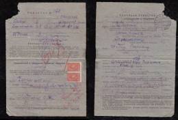 Russia USSR 1938 Postal Formular 2x5K - Cartas & Documentos