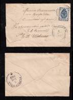 Russia 1886 Lady Cover 7K With Letter Inside - Brieven En Documenten