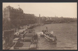 DF / ANGLETERRE / LONDRE / LES BERGES VICTORIA SUR LA TAMISE / THE VICTORIA EMBANKMENT - River Thames