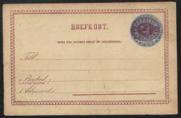 SUEDE / 1885 ENTIER POSTAL SURCHARGE 5/6 ÖRE / 2 SCANS (ref 4714) - Postal Stationery