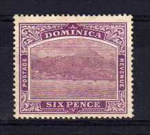 Dominica - 1909 - 6 Pence Definitive (Watermark Multiple Crown CA Sideways) - MH - Dominique (...-1978)