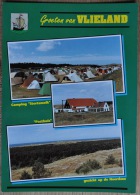 Holland - Groeten Uit Vlieland - Camping Stortemelk - Posthuis - Gezicht Op De Noordzee - Uitgeverij Van Der Meulen - Vlieland