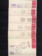 U.S.A: 1949 Belle Série Des Cartes 1er Vol Route AM 81 10 Oct  Dallas - Tulsa Cachets Aux Verso - Lettres & Documents