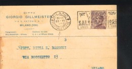 Italia  1927 Salsomaggiore  Terme Thermes Thermal  Sur Carte - Termalismo