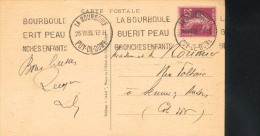 France   1933 63 La Bourboule  Terme Thermes Thermal  Sur Carte - Bäderwesen