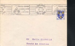 France   1955 63 Chatelguyon  Terme Thermes Thermal  Sur Carte - Hydrotherapy
