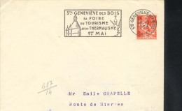 France   1958 Ste Genevieve Des Bois Terme Thermes Thermal  Sur Carte - Thermalisme