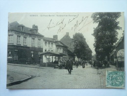 AUMALE  (Seine-maritime)  :  Le  FRANC-MARCHE  -  Boulevard Des  FONTAINES (carte Animée)  - Aumale