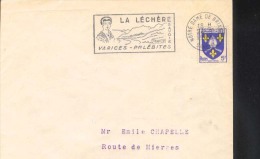 France   1955 73 La Lechere Notre Dame De Briancon Terme Thermes Thermal  Sur Enveloppe - Kuurwezen