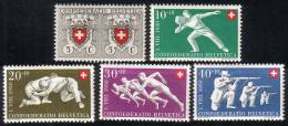 1950 PRO PATRIA Zu 46-50 / Mi 545-549 ** / MNH Série Complète - Nuovi