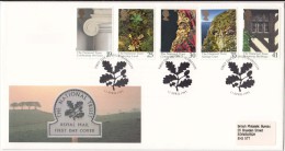 Great Britain FDC 1995, National Trust, Plant, - 1991-2000 Decimal Issues
