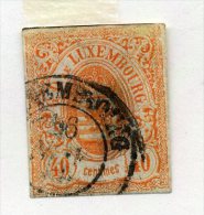 N° 11 Ø   Aminci  40c Orange Non Dentelé   Cote 300 € - 1859-1880 Stemmi