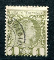 1634 - MONACO Gestempelt - Mi.Nr. 1 - Used Stamp - Otros & Sin Clasificación