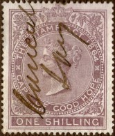 Cape Of Good Hope,revenue Stamp 1 Shilling,1865,used As Scan - Cabo De Buena Esperanza (1853-1904)