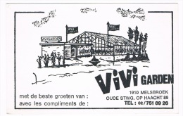 B4357   MELSBROEK : Vivi Garden ( Reclamekaart) - Steenokkerzeel