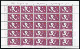 ** PRO/P. 1951 PLANCHE 25xTIMBRES NEUFS AVEC GOMME C/.S.B.K. Nr:B54. Y&TELLIER Nr:510. MICHEL Nr:558. ** - Ungebraucht