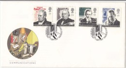 Great Britain FDC 1995, Commuication, Telecom. Penny Black, Marconi, Rowland, Wireless, Ship, Boat, Philately - 1991-2000 Decimal Issues