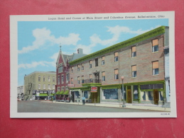 Bellefontaine,OH--Logan Hotel And Main Street--not Mailed--PJ228 - Andere & Zonder Classificatie