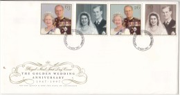 Great Britain FDC 1997, Golden Wedding, Royal, Kingstone Upon Thames - 1991-2000 Dezimalausgaben