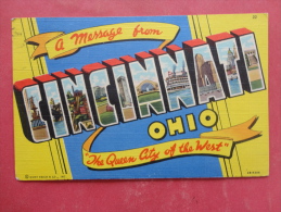 Cincinnati,OH--A Message From Cincinnati--cancel 1945--PJ230 - Altri & Non Classificati