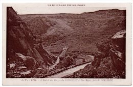 CP, 22, L'Entrée Des Gorges Du Longeau à Bon Repos , Près De GOUAREC, écrite Et Voyagé En 1934 - Gouarec