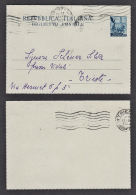 C0295 ITALY 1954, Letter Card Firenze To Trieste - Altri & Non Classificati