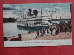 Clinton,IA--Boat Landing On Mississippi River--not Mailed--PJ231 - Sonstige & Ohne Zuordnung