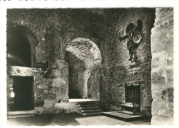 St-Michel De Cuxa - Interieur De L'Ancienne Abbaye Et Statue De Saint-Michel - Photo: Veritable - Prades