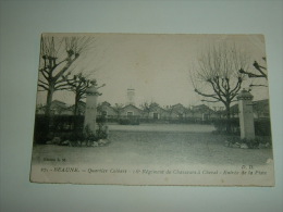 CPA POSTCARD MILITAIRE MILITARY BEAUNE QUARTIER COLBERT 16 EME REGIMENT DE CHASSEURS A CHEVAL ENTREE DE LA PISTE 628 - Régiments