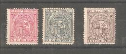 3 Sellos Cuba - Cuba (1874-1898)