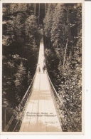 SUSPENSION BRIDGE OVER CAPILANO CANYON N VANCOUVER  1918 - Vancouver