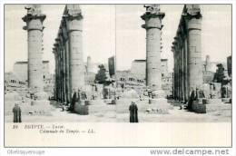 Luxor LOUXOR  COLONNADE DUTEMPLE  SPERSONNAGE CARTE STEREO TOP TOP SERIE EGYPTE N ° 10 LL 1903 - Louxor