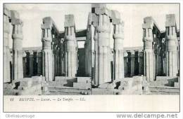 Luxor LOUXOR LE TEMPLE CARTE STEREO TOP TOP SERIE EGYPTE N ° 11 LL 1903 - Louxor