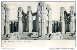 Luxor LOUXOR LE TEMPLE CARTE STEREO TOP TOP SERIE EGYPTE N ° 11 LL 1903 - Luxor