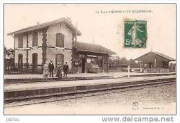 LA GARE EGRISELLES -VILLENEUVE (PERSONNAGES )REF 12251 - Egriselles Le Bocage