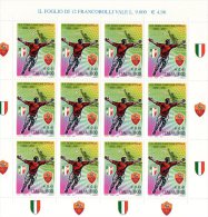 ITALIA REPUBBLICA 2001 FOGLIETTO ROMA CAMPIONE D´ITALIA 2000/2001 NUOVO MNH** - Complete Vellen