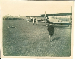 CP Photo De LESSINES  1938 " Vieux Avions Aérodrome " RARE - Lessen