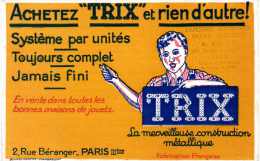 Buvard  Achetez " TRIX " Et Rien D´autre ! Cachet Bazar A.Gras, 269 Route D´heyrieux à Lyon. - T