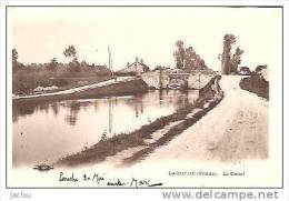 LAROCHE LE CANAL AVEC PENICHE REF 12405 - Laroche Saint Cydroine