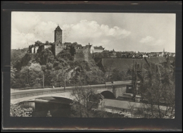 GERMANY Deutschland D DDR Postkarte 0094 LEIPZIG Slogan Cancellation Postal History HALLE (SAALE) Bridge Castle - Covers & Documents