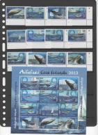 AITUTAKI,2013, MNH, DOLPHINS,WHALES,SAILBOATS , DEFINTIVES. PT. II, 12v+SHEETLET, NICE - Wale