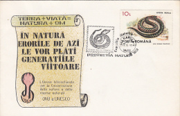 SNAKES, VIPER, SPECIAL COVER, 1993, ROMANIA - Snakes