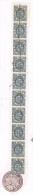 Tira De 10 Vertical, Timbre Movil 1893, 10 Cts Y Timbre Impreso º - Revenue Stamps