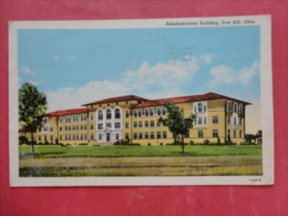 Fort Sill,OK--Administration Building--cancel 1942--PJ233 - Andere & Zonder Classificatie