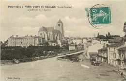 Deux-sèvres - Ref A 552-pèlerinage à Notre-Dame De Celles - L'abbaye Et L'église - Carte Bon état - - Celles-sur-Belle