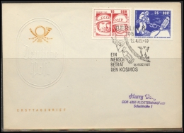 GERMANY Deutschland D DDR Brief 0019 BERLIN Special Cancellation Postal History Soviet Space Exploration - Cartas & Documentos