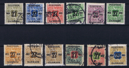 Denmark, 1918 Mi Nr 84 - 96   Used Incomplete Set - Usati