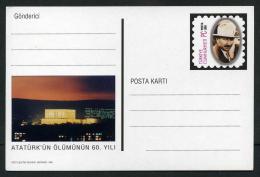 TURKEY 1998 PS / Postcard - 60th Ann. Of The Death Of ATATURK (SET); Nov.16, #AN 304. - Entiers Postaux