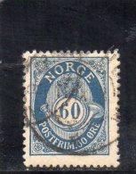 NORVEGE 1894-1907 YV NR 57 O - Gebruikt