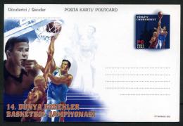 TURKEY 2002 PS / Postcard - 14th Men's World Basketball Championship (SET); Aug.29, #AN 367. - Postwaardestukken